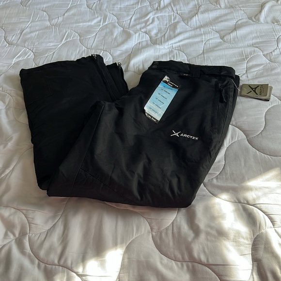 Arctix Men’s NWT Black Insulated Snow Pants Ski Gear Cargo Insulated LG 36-38W - Picture 3 of 9